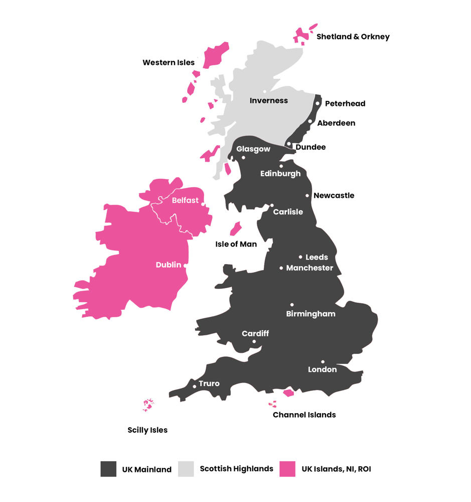 Emperor Paint Delivery Regions